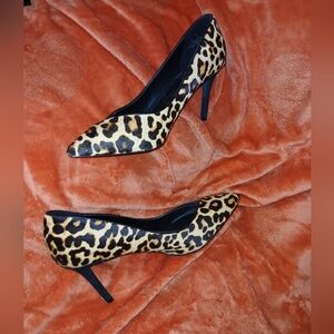 Bleeker And Bond Leopard Print Stiletto Heels